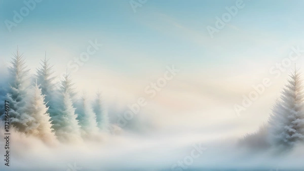 Obraz winter landscape in the mountains