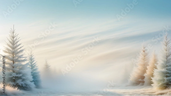 Obraz winter landscape in the mountains