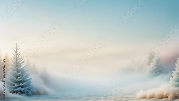 Obraz winter landscape in the mountains