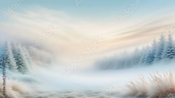 Obraz winter landscape in the mountains