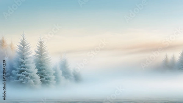 Obraz winter landscape in the mountains