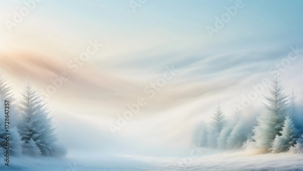 Obraz winter landscape in the mountains