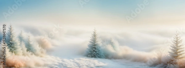 Obraz winter landscape in the mountains