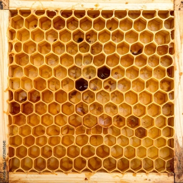 Obraz Honeycomb frame close-up