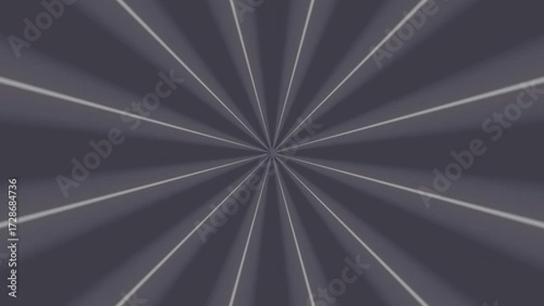 Fototapeta Elegant gray radial sunburst pattern with subtle white lines, suitable for sophisticated and minimalist backgrounds.