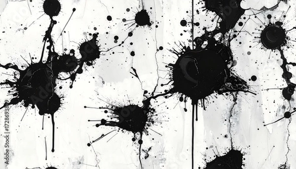 Obraz Abstract ink blots on textured surface