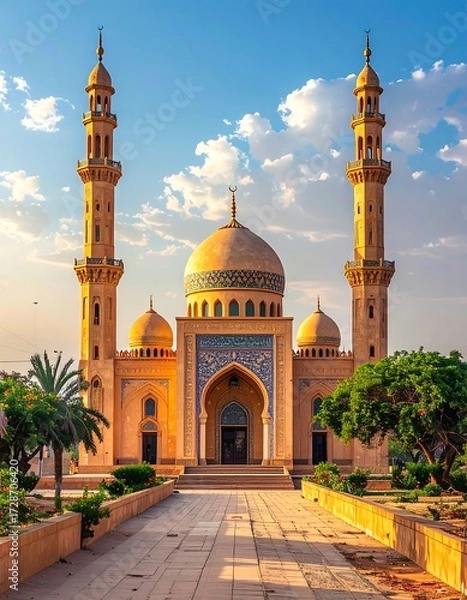 Obraz Mosque facade at sunrise