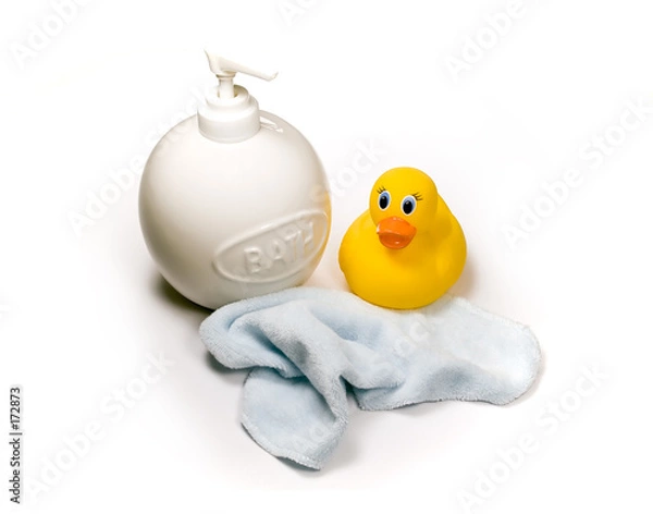 Fototapeta bath time for baby