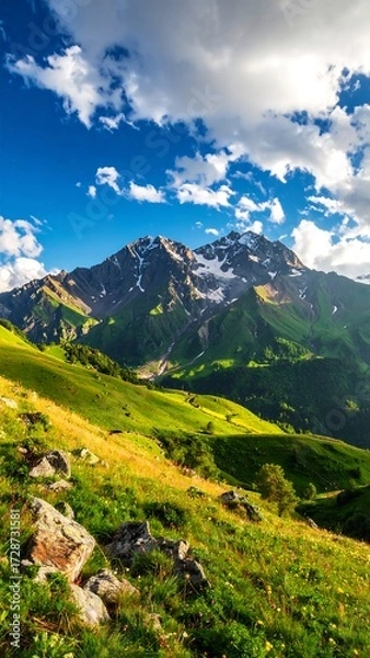 Obraz Mountain landscape, vibrant colors