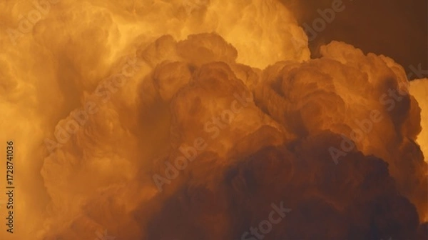 Obraz Pastel Cumulus Clouds at Sunset