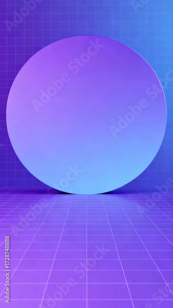 Fototapeta Gradient Round Geometric Background