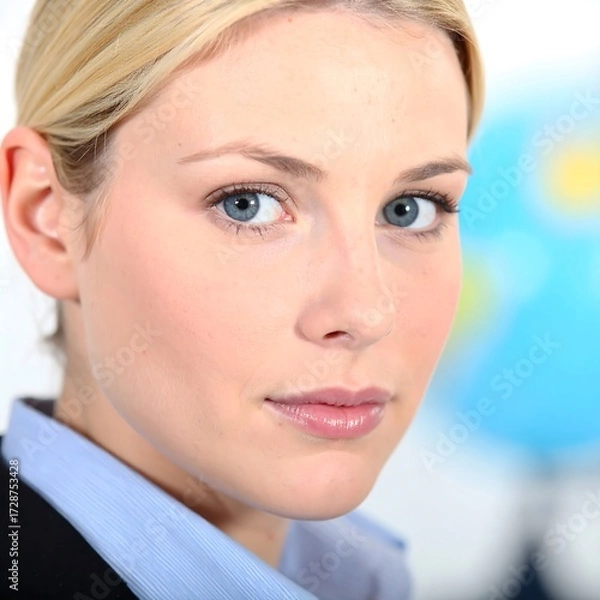 Obraz Woman, serious expression