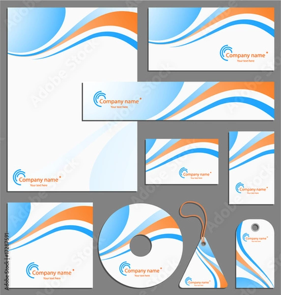 Obraz Letterhead template design