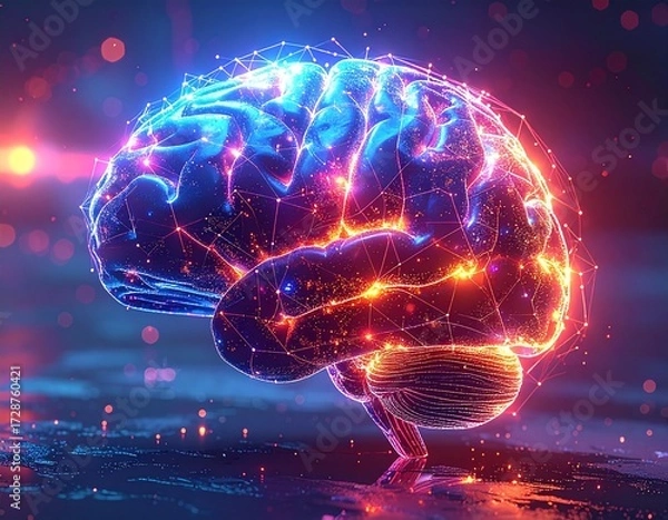 Fototapeta Artificial Intelligence Tech Concept File