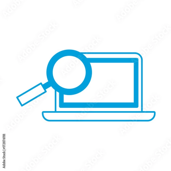 Fototapeta laptop computer icon