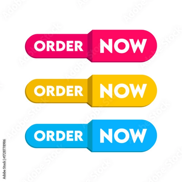 Obraz order now vector design