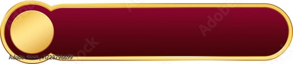 Fototapeta Red and Gold Infographic Label List
