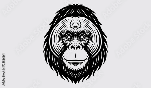 Obraz orangutan.eps