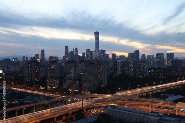 Obraz China World Trade Center CBD, Beijing, China