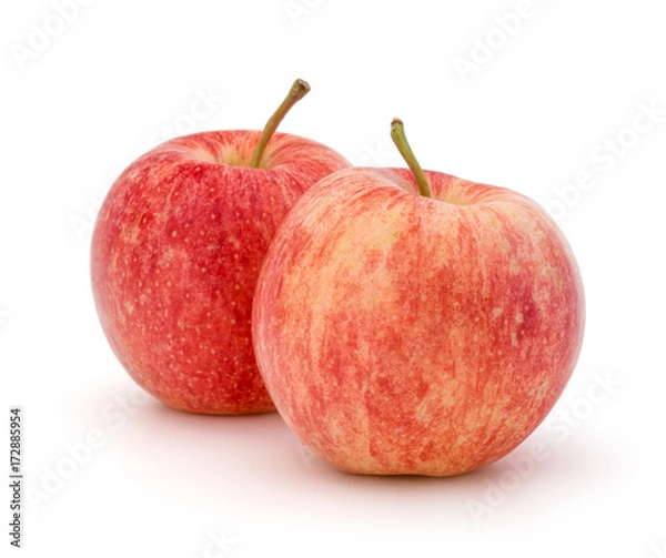 Fototapeta Red apple isolated on white background cutout