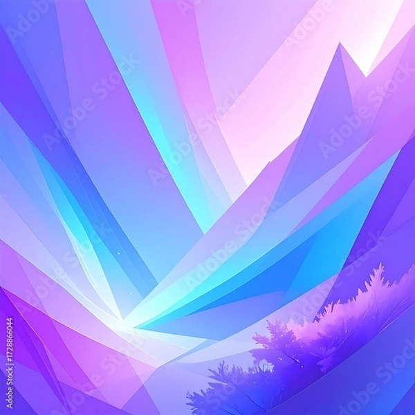 Fototapeta Abstract vibrant landscape