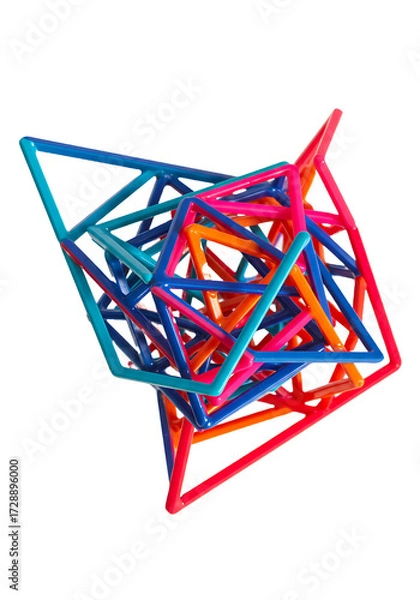 Fototapeta Isolated Abstract Geometric Line Design Element for Modern Graphics