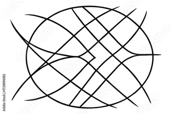 Fototapeta Isolated Abstract Geometric Line Design Element for Modern Graphics