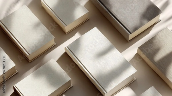 Fototapeta Diagonal Minimalist Book Flow
