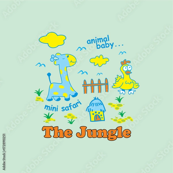 Obraz the jungle safari.eps