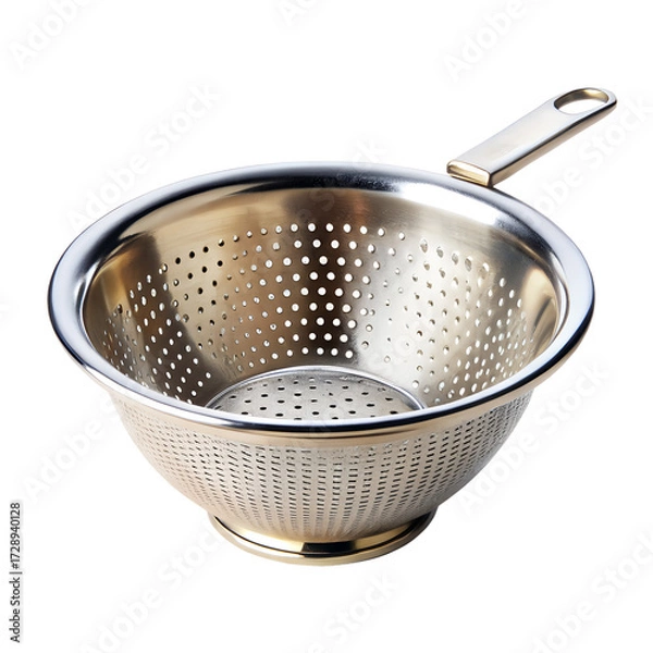 Fototapeta Round Kitchen Sieve Strainer Isolated on Transparent Background