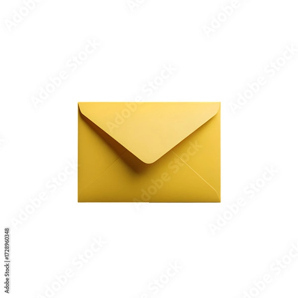 Fototapeta Yellow Envelope on Black Background