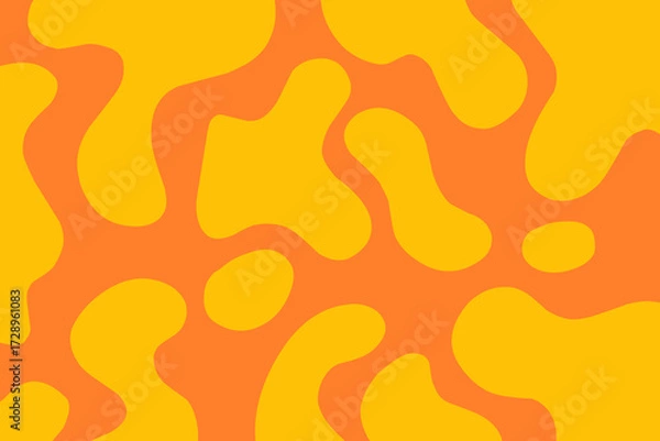 Fototapeta abstract background with orange flames. Lava slime fluid blob. Melted cheese slime blob wallpaper seamless	
