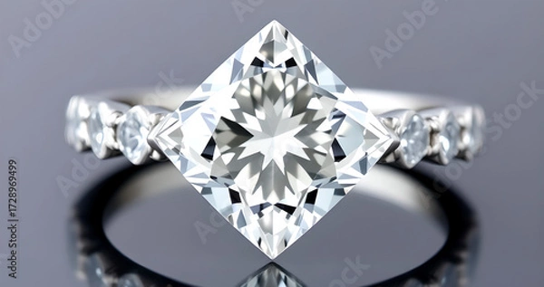 Obraz diamond ring with diamonds