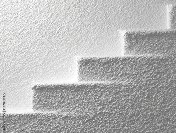 Obraz A white concrete textured background showcasing a modern architectural aesthetic with subtle shade variations for a minimalist design.