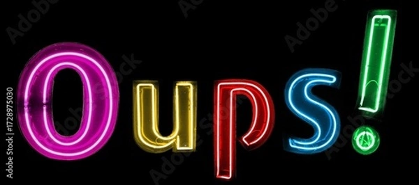 Fototapeta Oups! néons multicolores