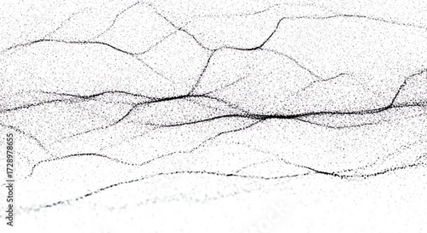 Fototapeta Abstract black lines on white background creating a dynamic visual pattern