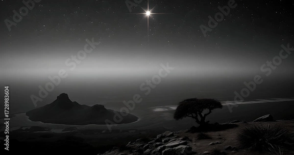 Obraz starry night sky