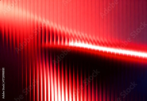Obraz Red and Black Abstract Vertical Light Flow
