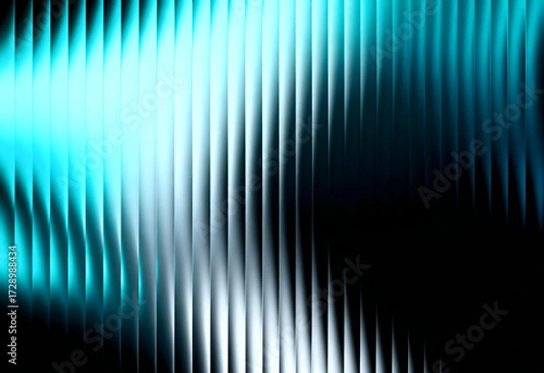 Fototapeta Teal and Black Vertical Abstract Light Lines
