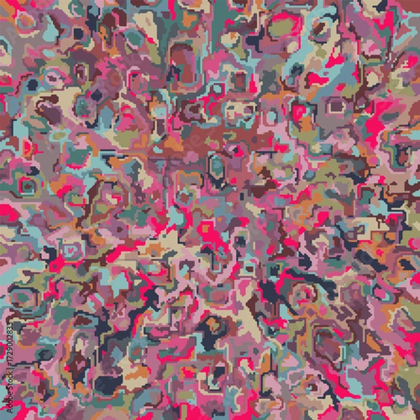 Fototapeta ILLUSTRATION ABSTRACT DECORATIVE MESSY BACKGROUND COLORFUL WITH PAINT TEXTURE. DISTRESS DIRTY ROUGH GRUNGE DESIGN VECTOR