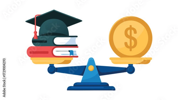 Fototapeta Education versus Finances: A Balanced Perspective
