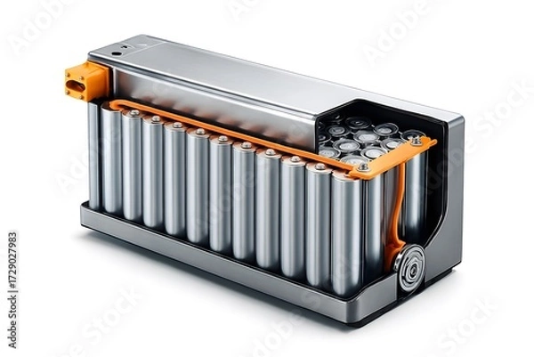 Obraz Innovative battery pack design showcasing high capacity energy storage solution
