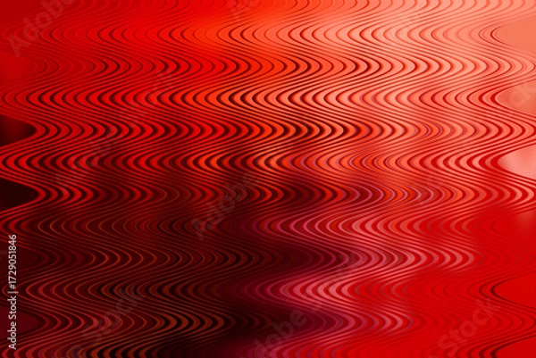 Fototapeta Intense abstract background with a fiery red gradient and a textured wavy pattern, conveying energy and passion