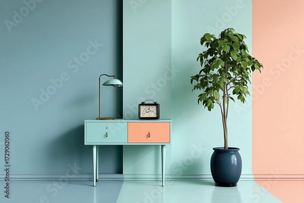 Obraz modern office interior with flowers