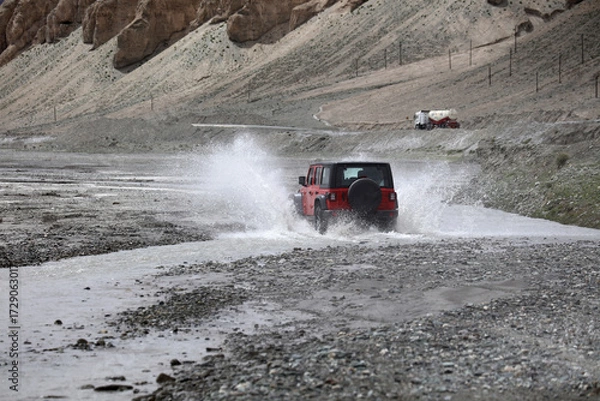 Obraz truck on the road