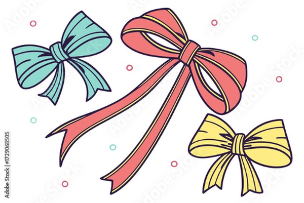 Obraz set of bow ties