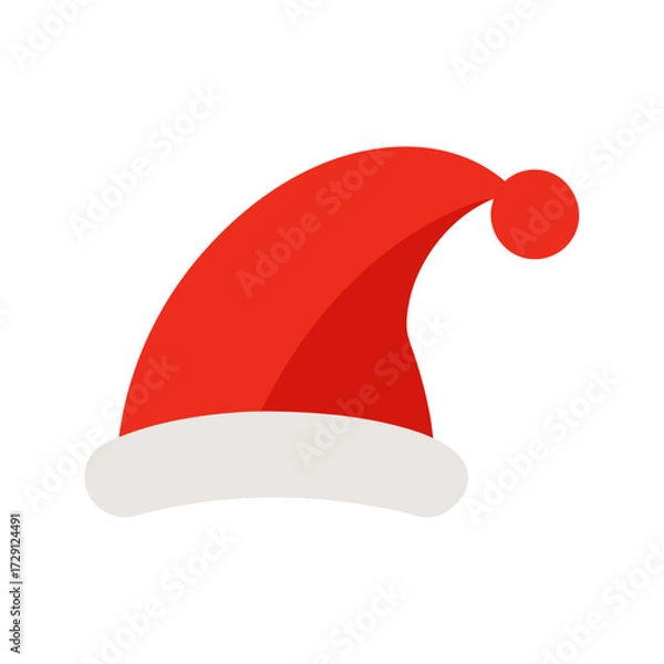 Fototapeta Vector art of a Christmas hat