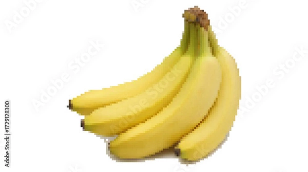 Fototapeta banana in pixel art