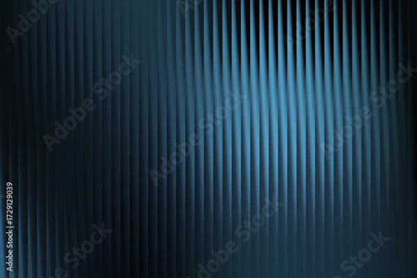 Fototapeta Dark blue abstract vertical lines with a subtle metallic sheen and soft lighting