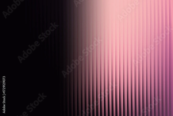 Fototapeta Abstract vertical lines with a gradient of pink and purple light on a black background